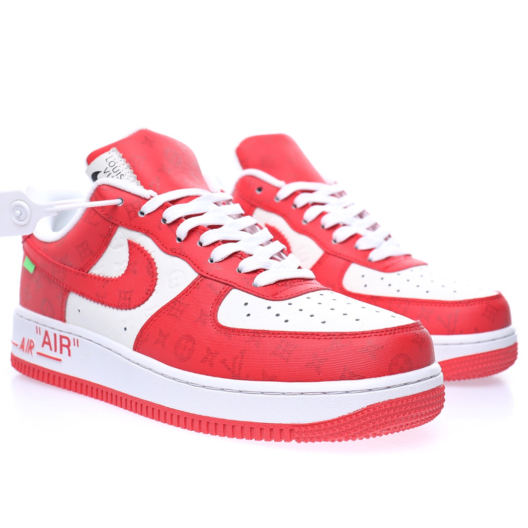 Louis Vuitton x Nike Air Force 1 07 LV8"White/Red/LV Monogram"