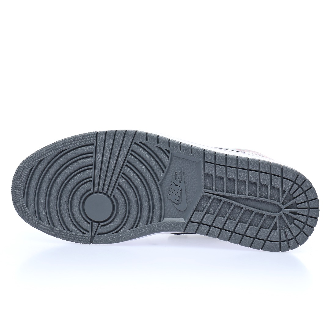 Nike Air Jordan 1 Mid"White/Grey/Navy"