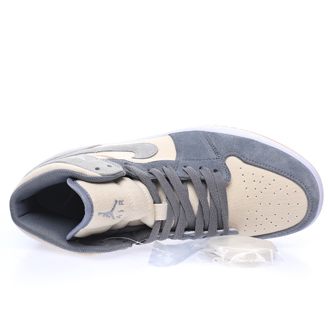 Nike Air Jordan 1 Mid GS"Beige/Grey"