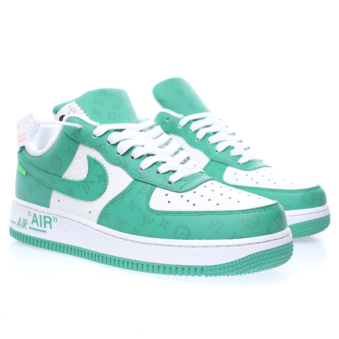 Louis Vuitton x Nike Air Force 1 07 LV8"White/Green/LV Monogram"