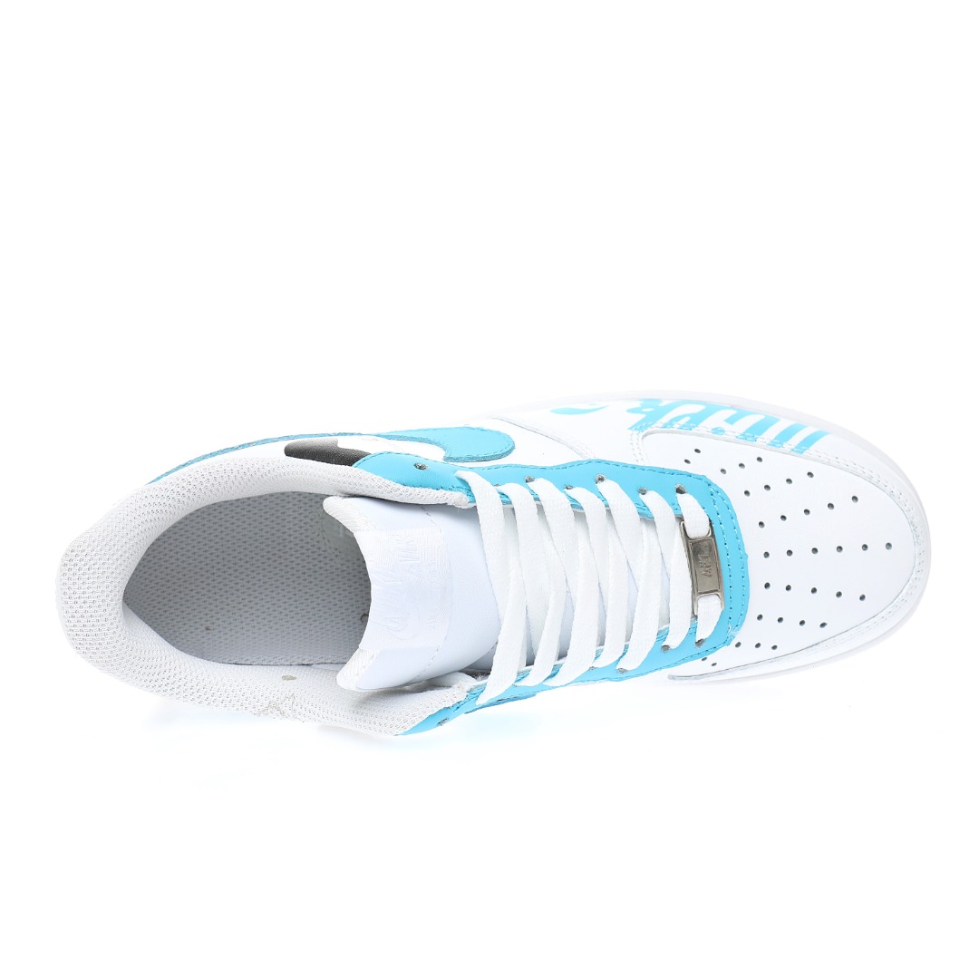 Nike Air Force 1 07 LV8"White/Black/Blue Milk Cow"