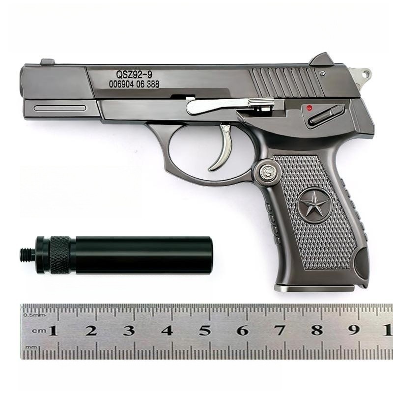 1:2 new 92 type pistol model full metal alloy removable throwing shell
