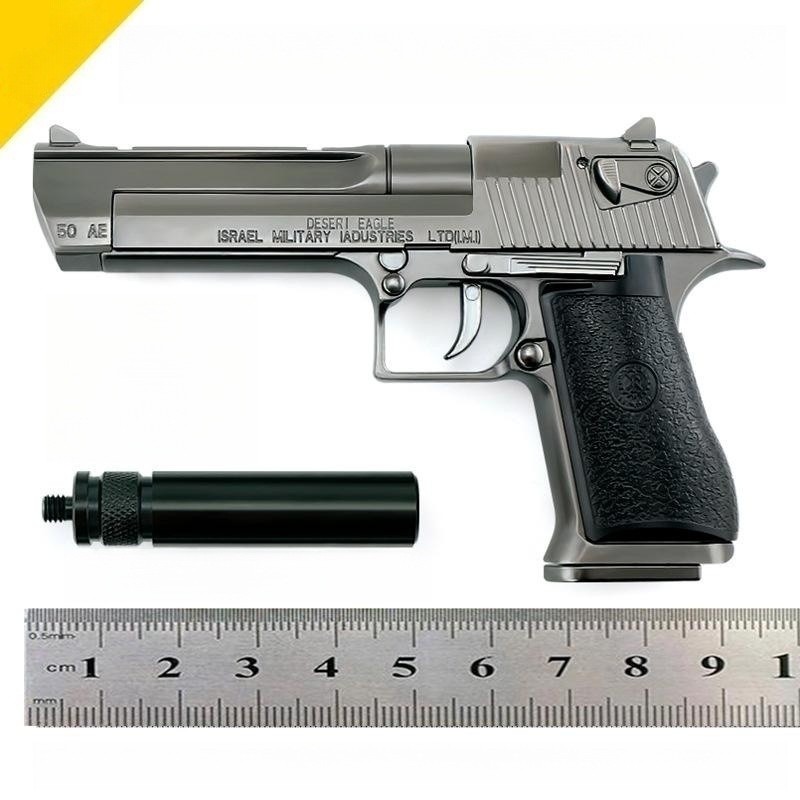 1:2 New Desert Eagle metal throw shell alloy gun model
