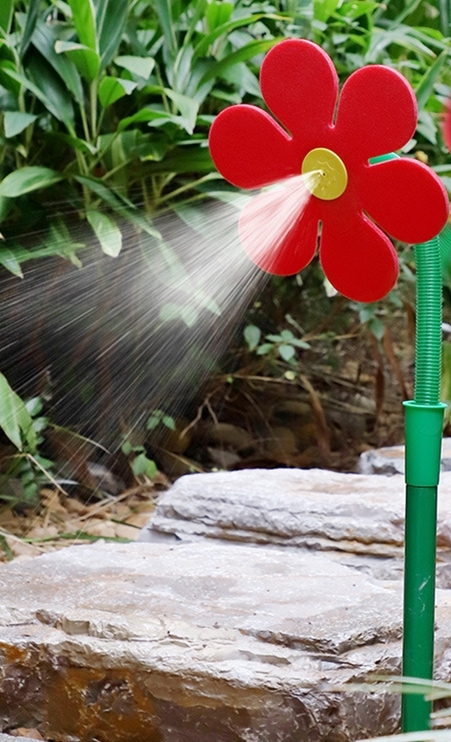 Dancing sunflower sun flower sprinkler watering children summer sprinkler sun flower shower