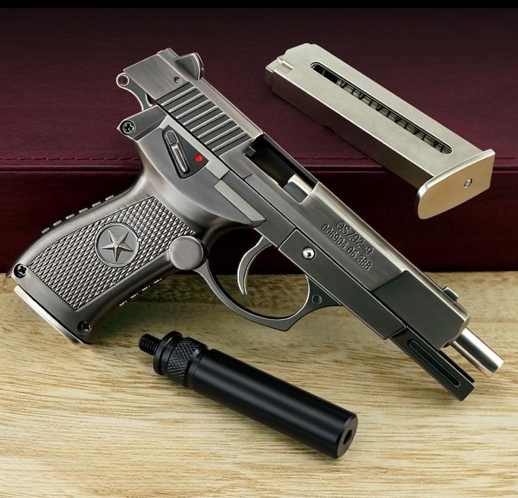 1:2 new 92 type pistol model full metal alloy removable throwing shell