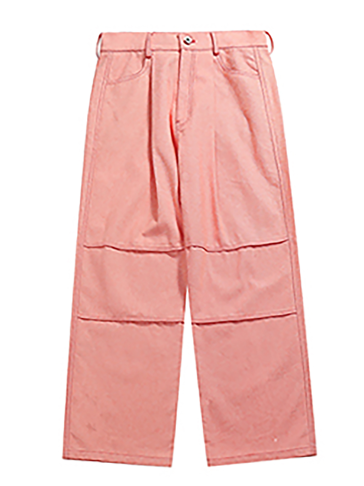 Pink jeans/old dirty powder women's loose low-waisted hip-hop cargo pants