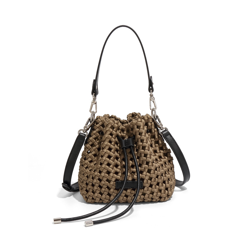 Global Limited-Hand-woven Oversized Leather Tote, Leather Shoulder Bag Handbag