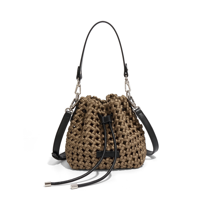Global Limited-Hand-woven Oversized Leather Tote, Leather Shoulder Bag Handbag
