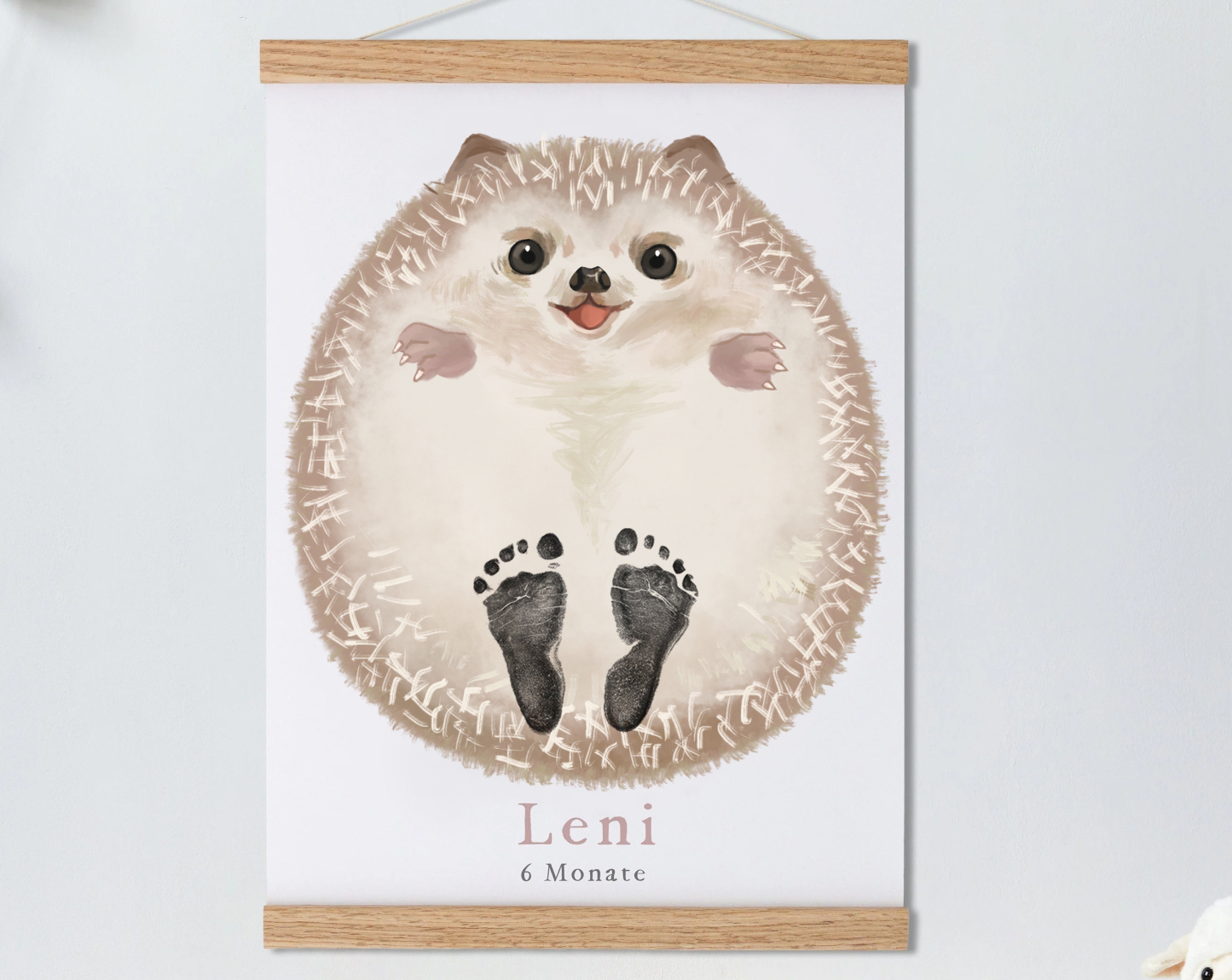 Cute Hedgehog,Baby Gift and Pets Gift Personalized,, Footprint Set, Mural Baby & Children's Room Animals,Cute Hedgehog🐾