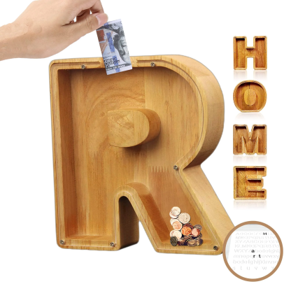 Piggy Bank👪 Wood Gift For Kids-babyanimal