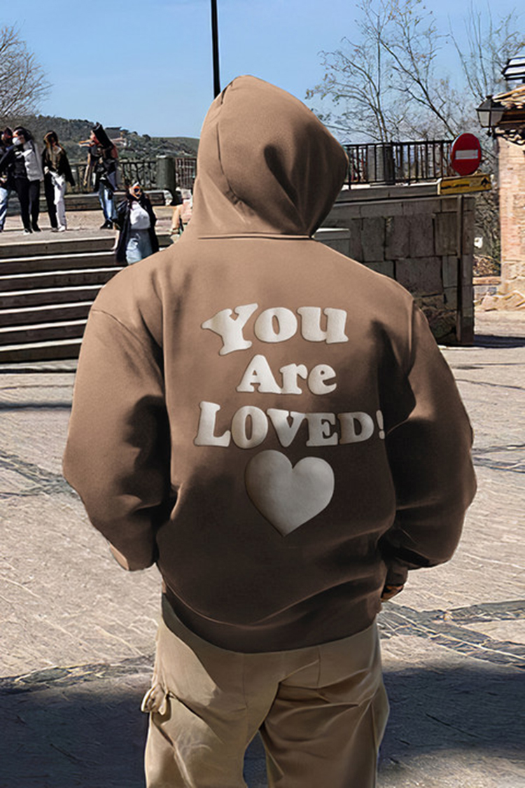 Men'S You Are Loved! Printed Hoodie