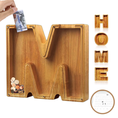 Piggy Bank👪 Wood Gift For Kids-babyanimal