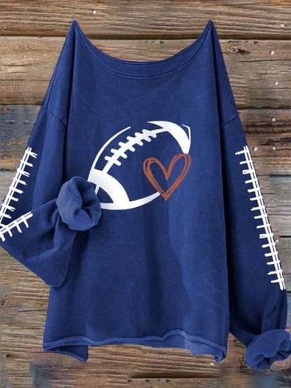 🔥🔥Women's Football Lover Casual Long-Sleeve T-Shirt
