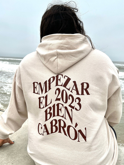 Empezar Bl 2023 Bien Cabron Print Hoodie
