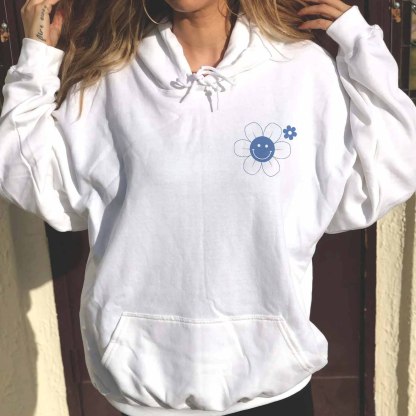 10 Reasons To Smile Positive Print Casual Hoodie