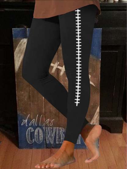 🔥🔥Women's Football Gameday Print Yoga Leggings