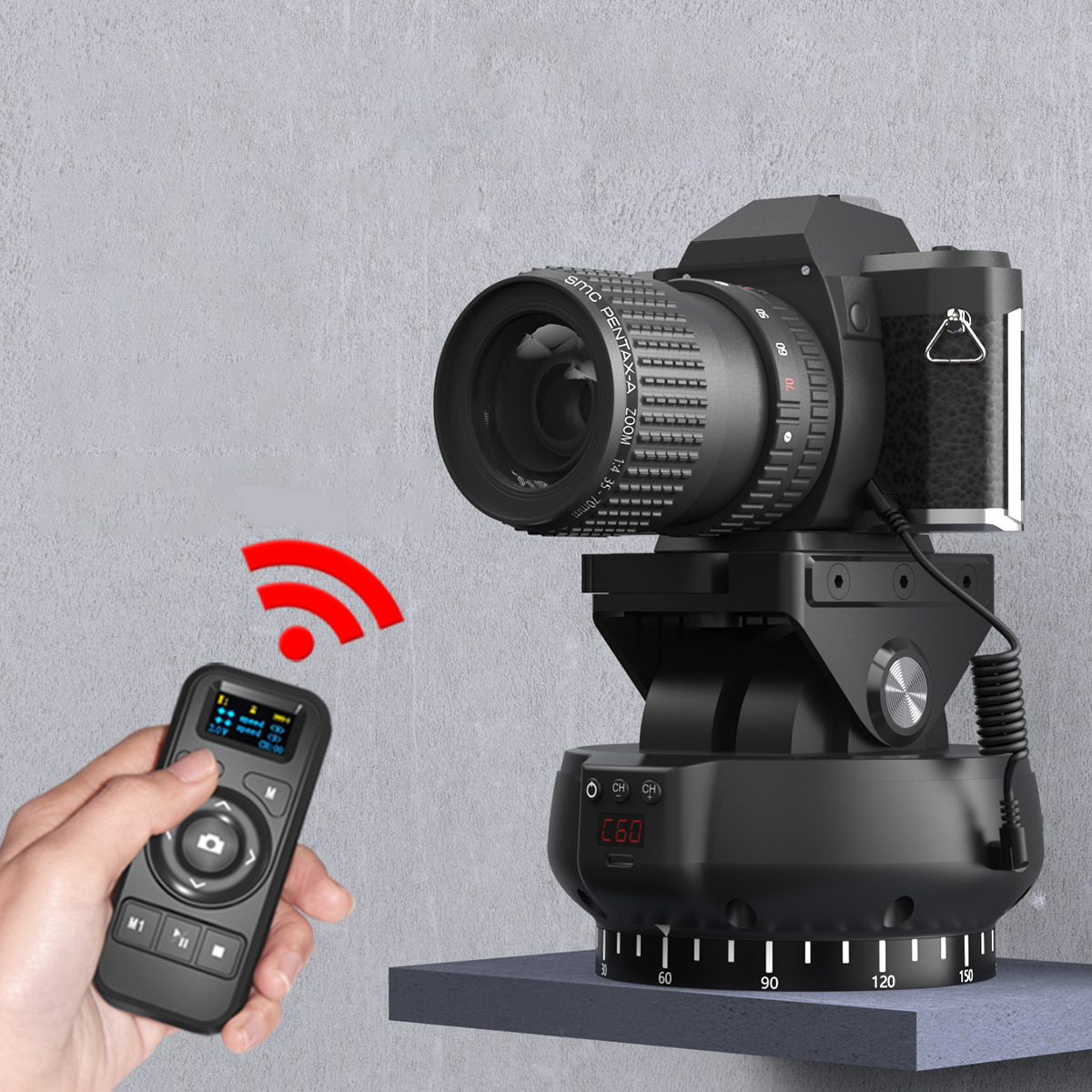 YT-1000/YT-1200/YT-2000 Auto Motorized Rotating Panoramic Head Tripod Stabilizer for Smartphone Cameras Mirrorless Camera-babyanimal