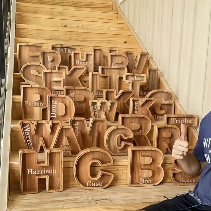 Piggy Bank👪 Wood Gift For Kids-babyanimal