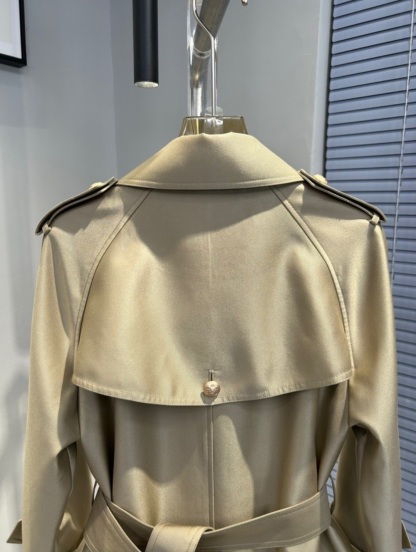 2023 Spring New Double-breasted High-end Women's Trench Coat