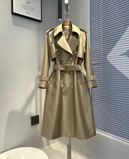 2023 Spring New Double-breasted High-end Women's Trench Coat