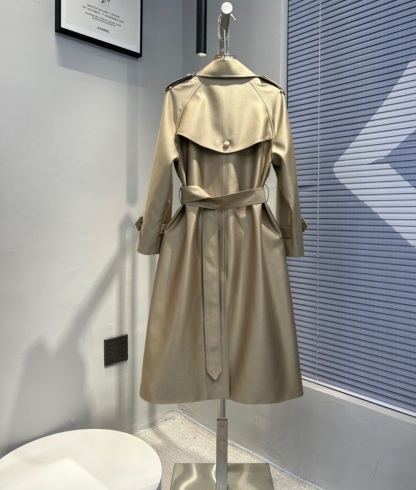 2023 Spring New Double-breasted High-end Women's Trench Coat