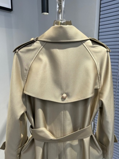 2023 Spring New Double-breasted High-end Women's Trench Coat