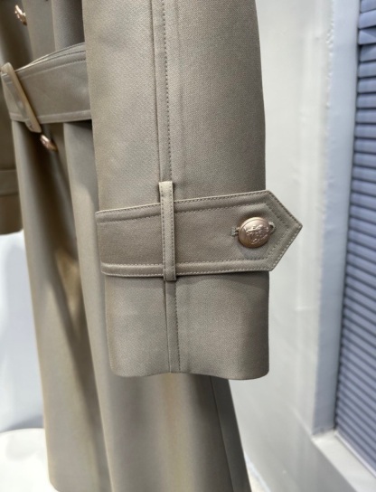 2023 Spring New Double-breasted High-end Women's Trench Coat