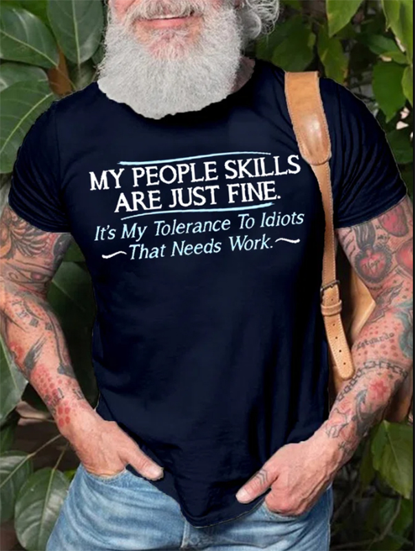 My People Skills Printed Men's T-shirt