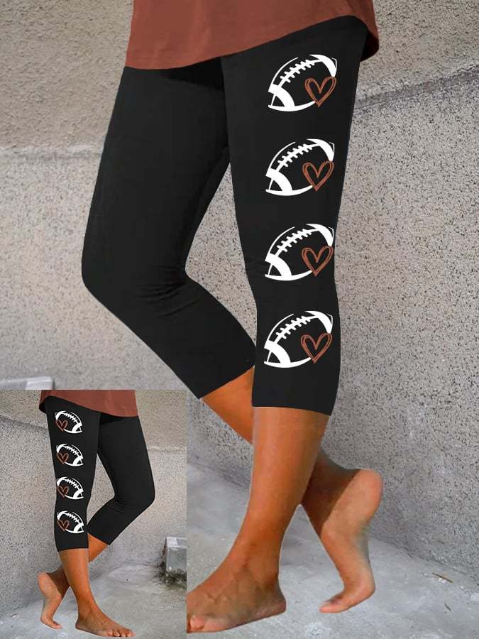 🔥🔥Women's Football Lover Cropped Leggings