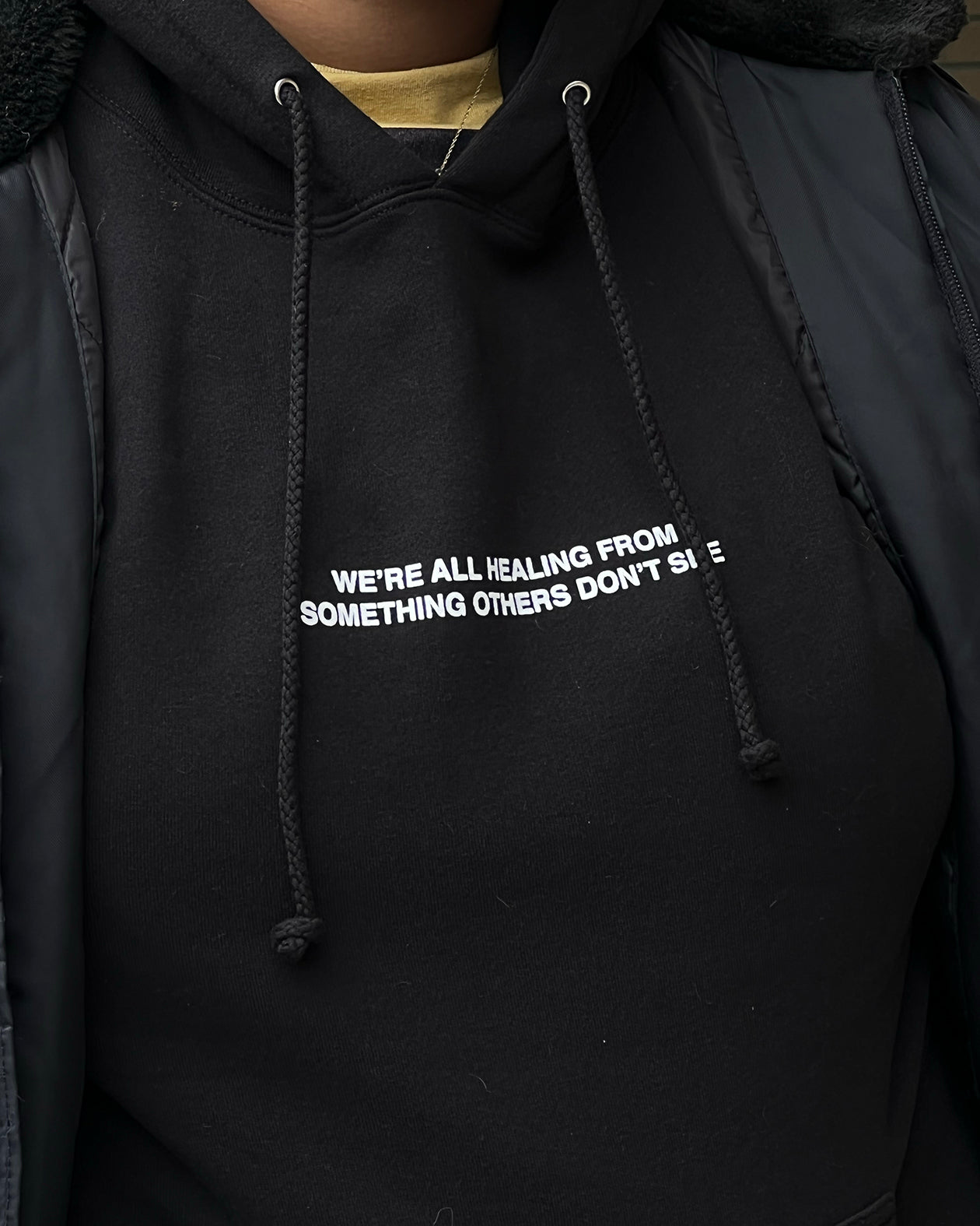 Let's Be Nicer To Each Other We're All Trying Our Best Print Hoodie
