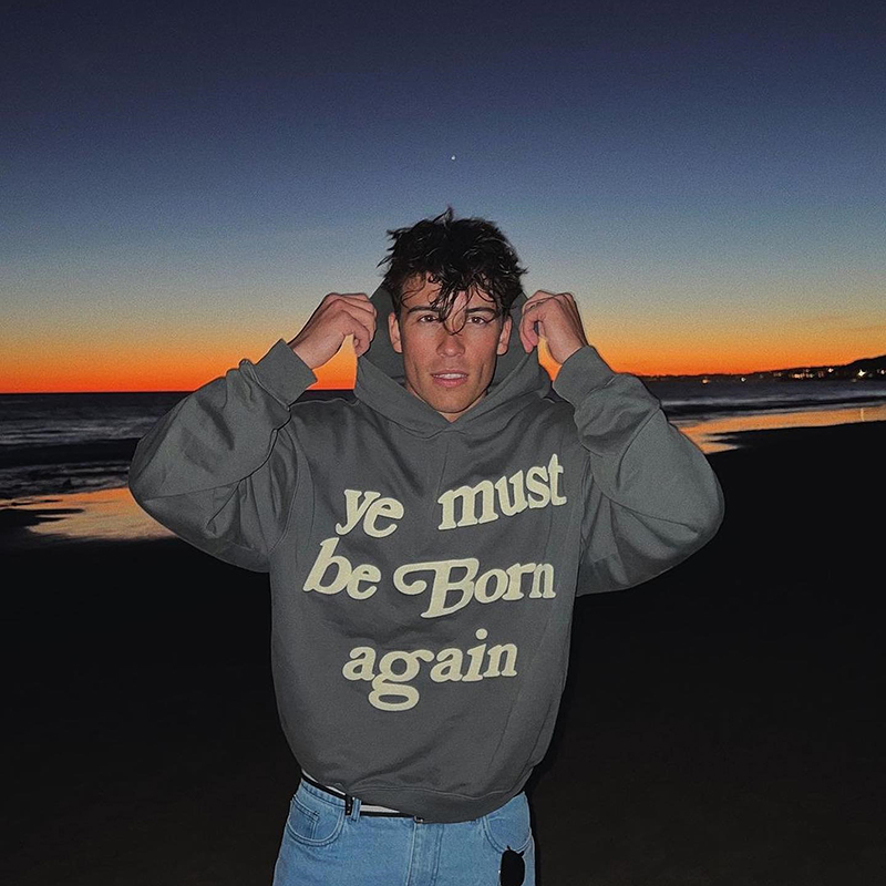 Ye Must Be Born Again Print Hoodie