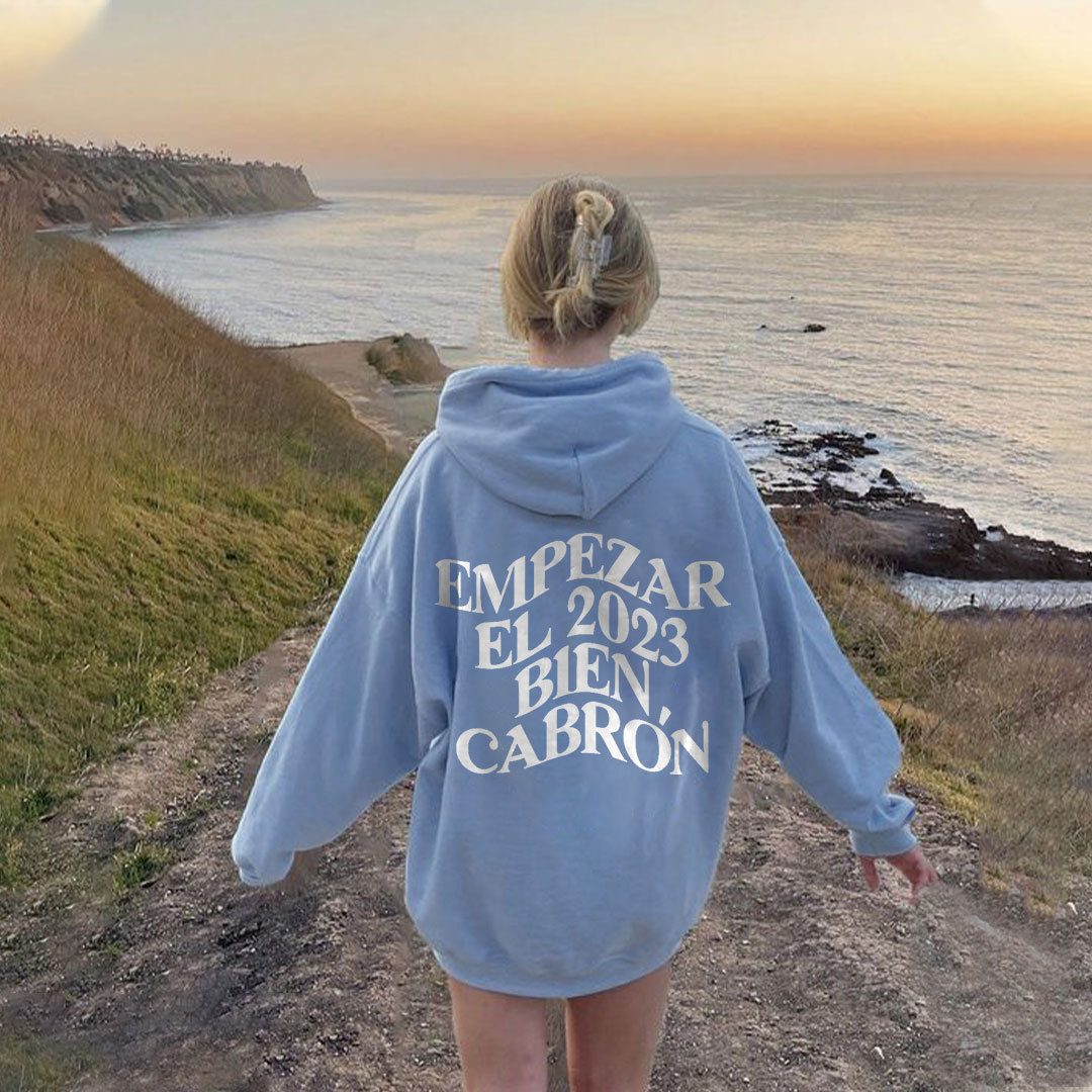 Empezar Bl 2023 Bien Cabron Print Hoodie
