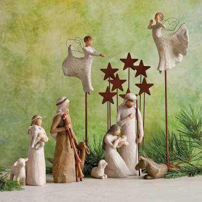 Nativity Deluxe  17-piece Set|Nativity Sets-babyanimal
