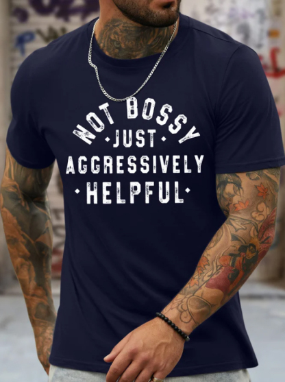 Not Bossy Printed Men's T-shirt