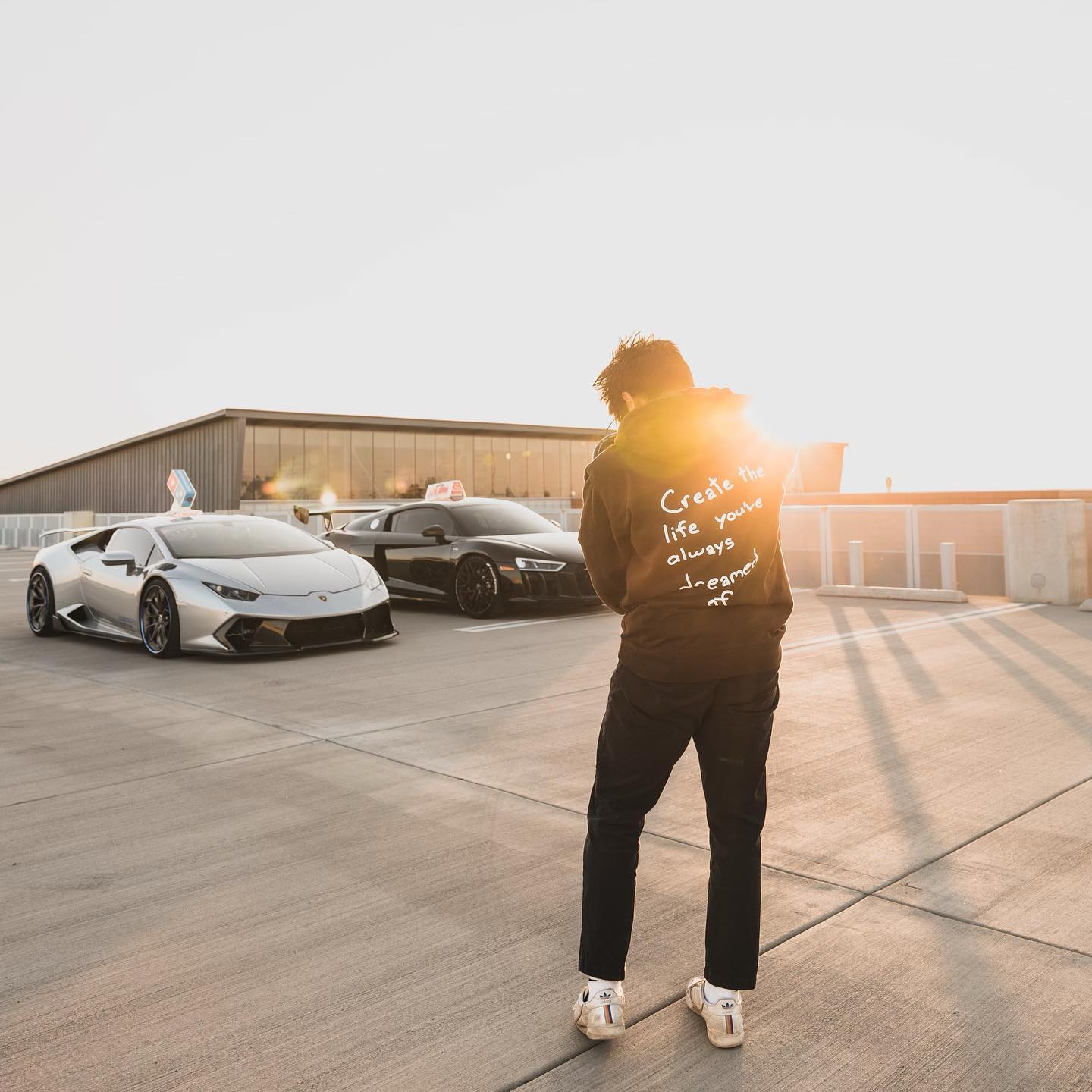 ‘’Create the life you’ve always dreamed of ” Print Loose Hoodie