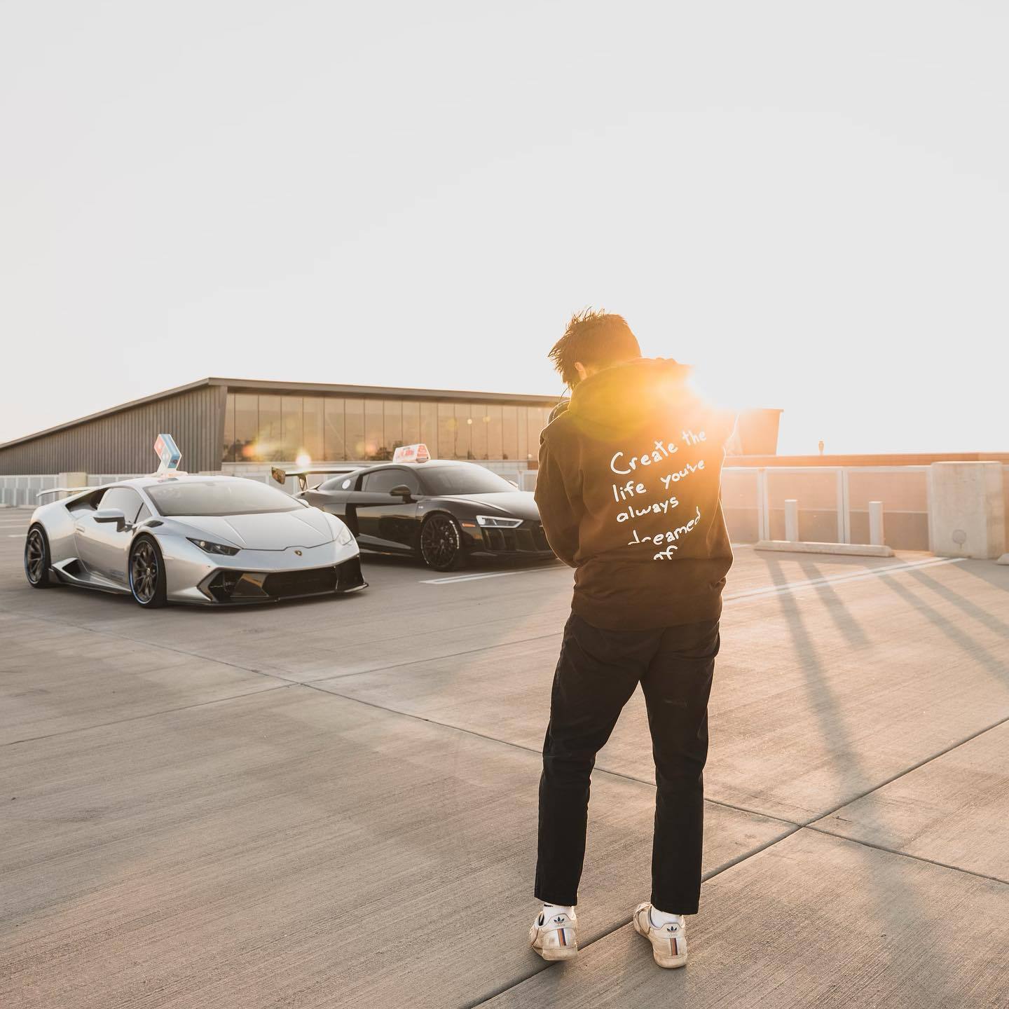 ‘’Create the life you’ve always dreamed of ” Print Loose Hoodie