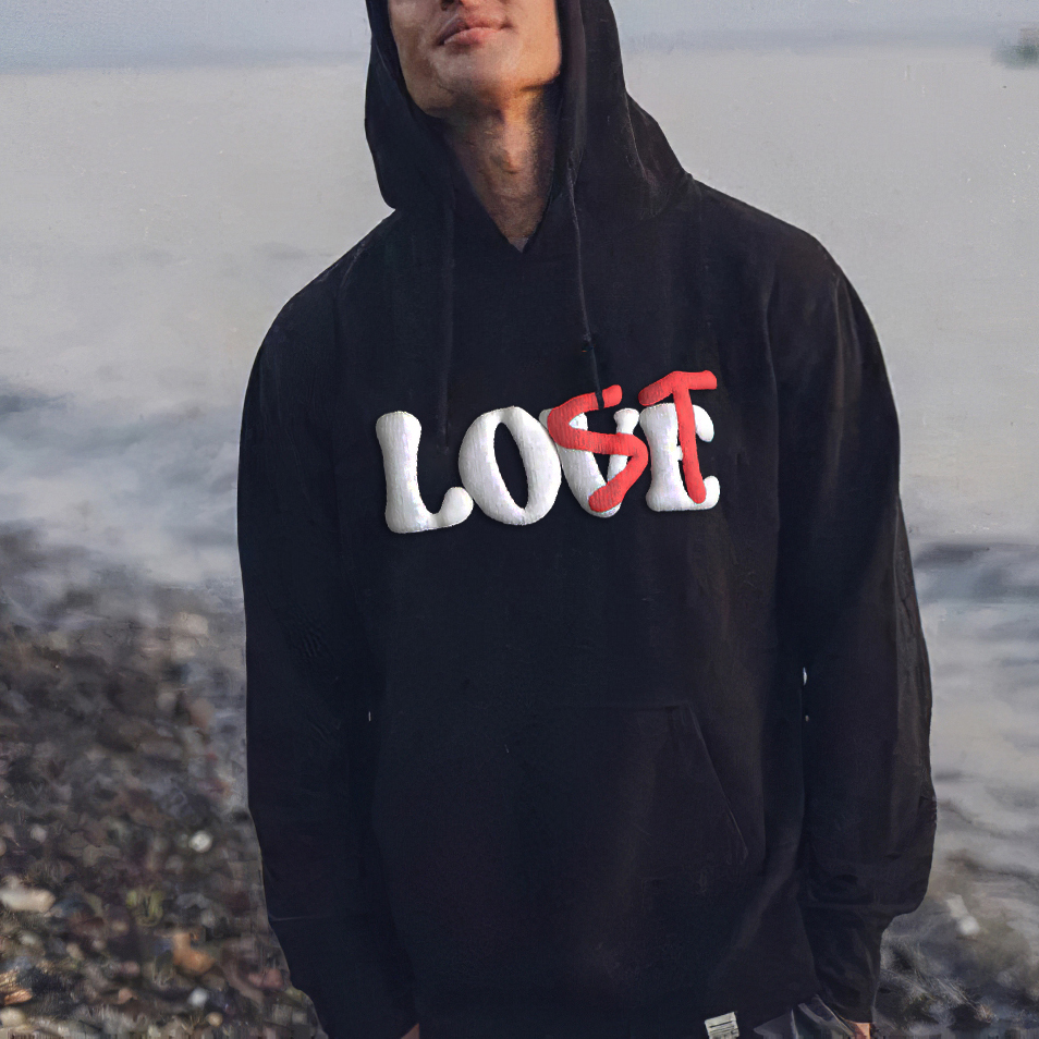 Just Restocked LOVE or LOST Puff Printing Hoodie