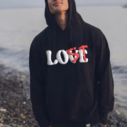 Just Restocked LOVE or LOST Puff Printing Hoodie