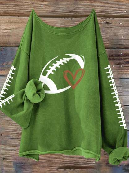 🔥🔥Women's Football Lover Casual Long-Sleeve T-Shirt