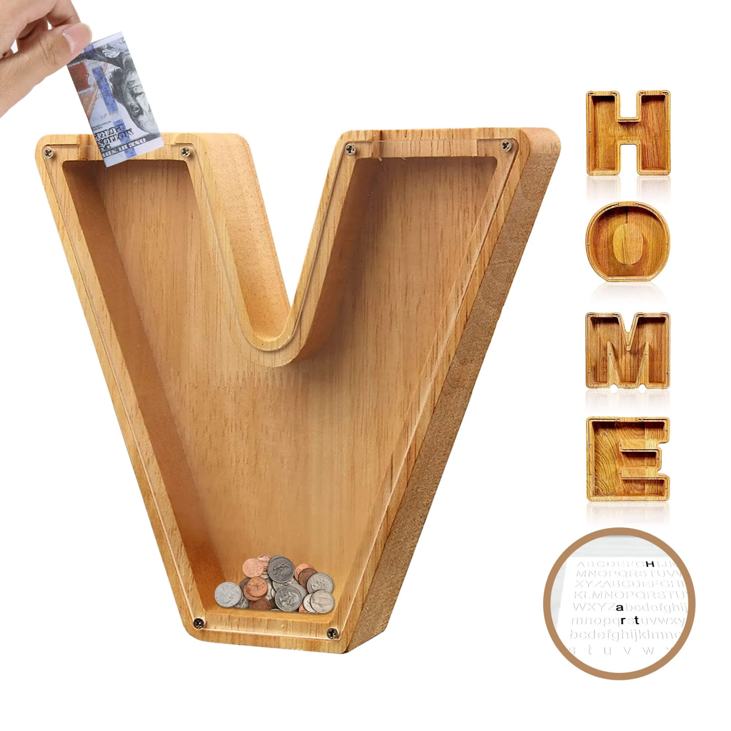 Piggy Bank👪 Wood Gift For Kids-babyanimal