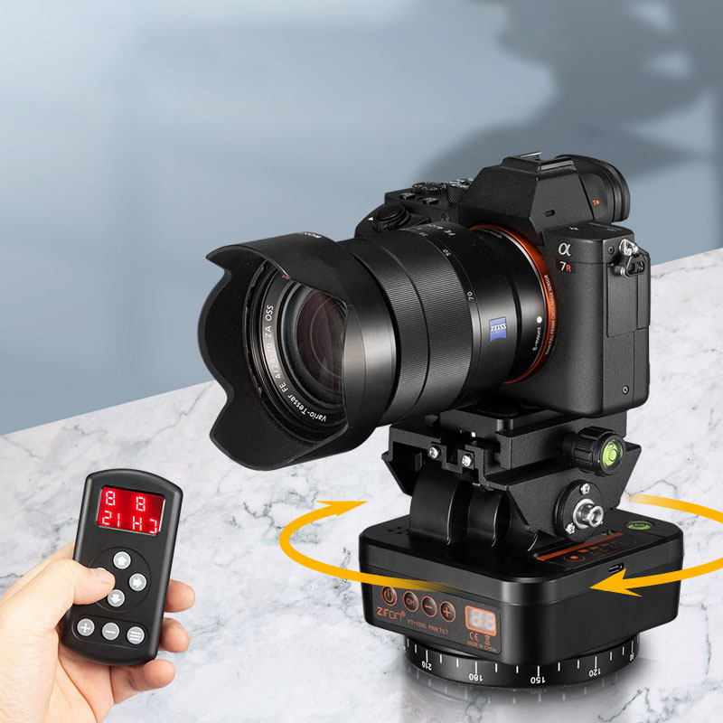 YT-1000/YT-1200/YT-2000 Auto Motorized Rotating Panoramic Head Tripod Stabilizer for Smartphone Cameras Mirrorless Camera-babyanimal