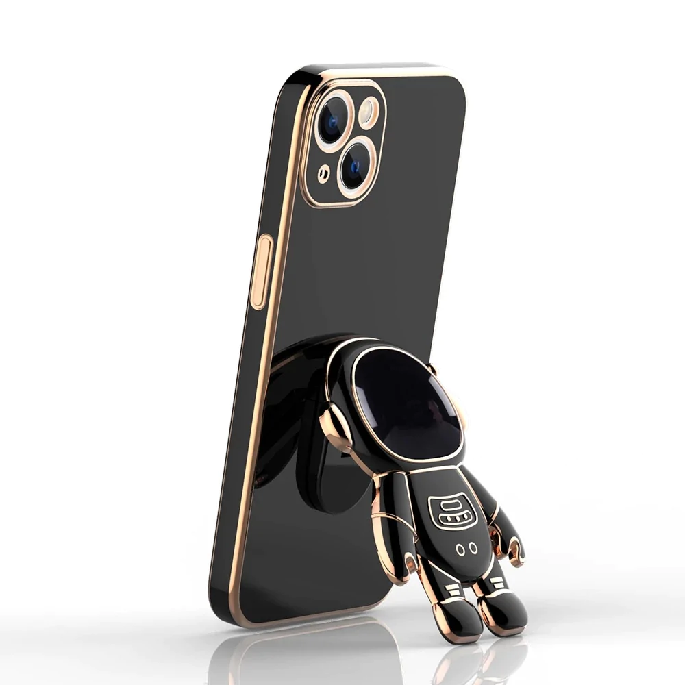 Astronaut Folding Bracket iPhone Case With Camera Protector-babyanimal