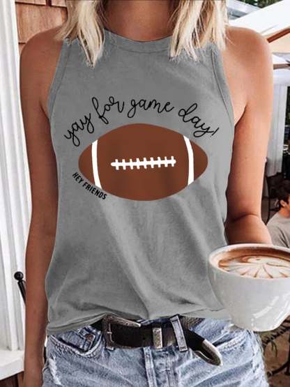 🔥🔥Women's Hey Friends Yay For Game Day! Football Lover Vest