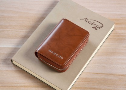 Leather Zipper Coin Pocket Wallet(Anti-theft Brush)-babyanimal