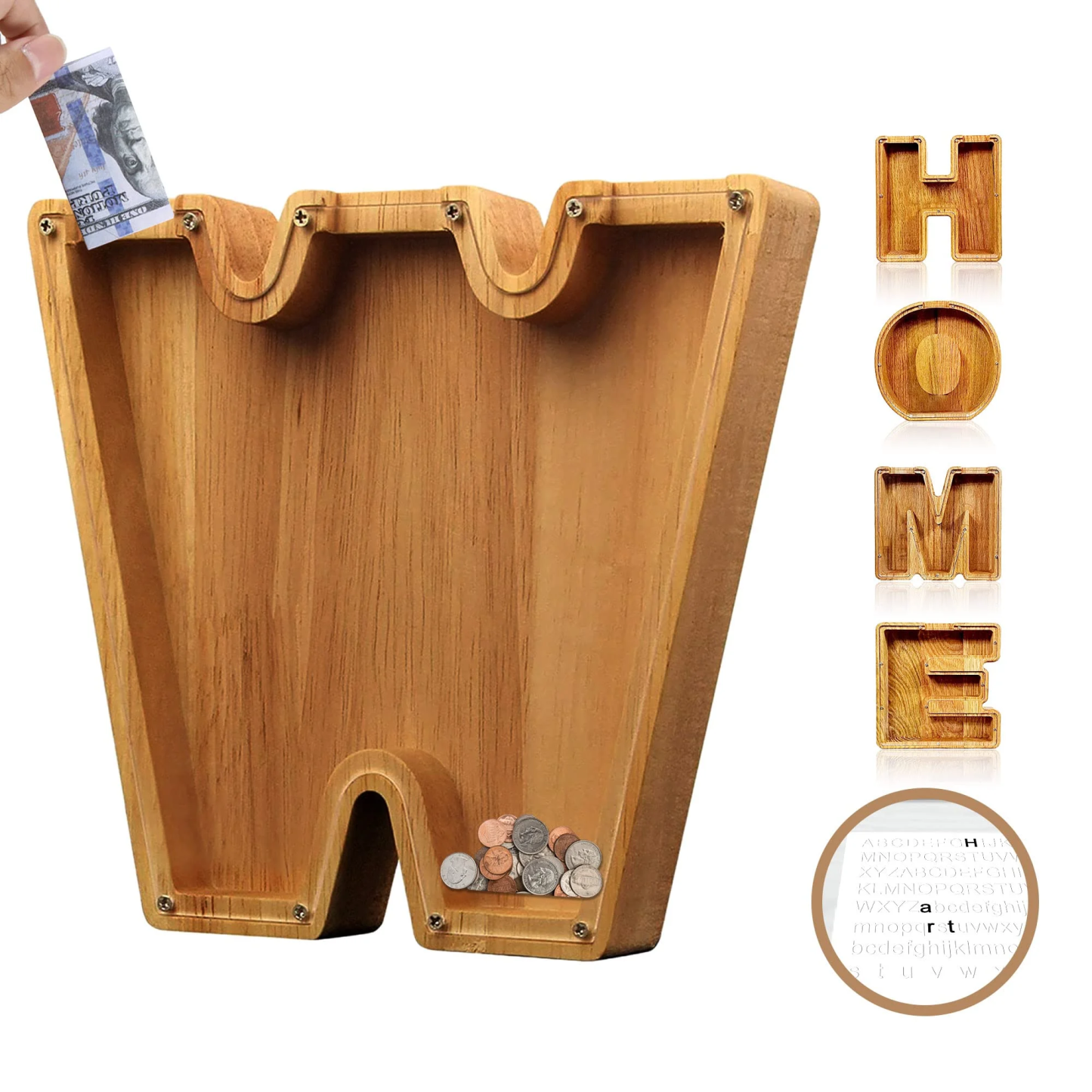 Piggy Bank👪 Wood Gift For Kids-babyanimal
