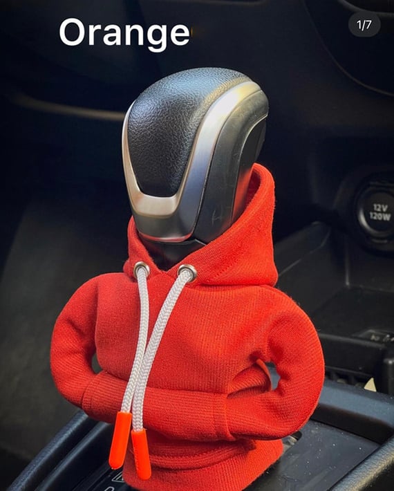 🔥Last Day 70% OFF - Hoodie Car Gear Shift Cover