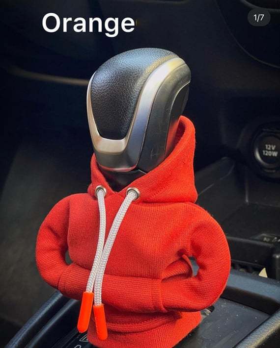 🔥Last Day 70% OFF - Hoodie Car Gear Shift Cover