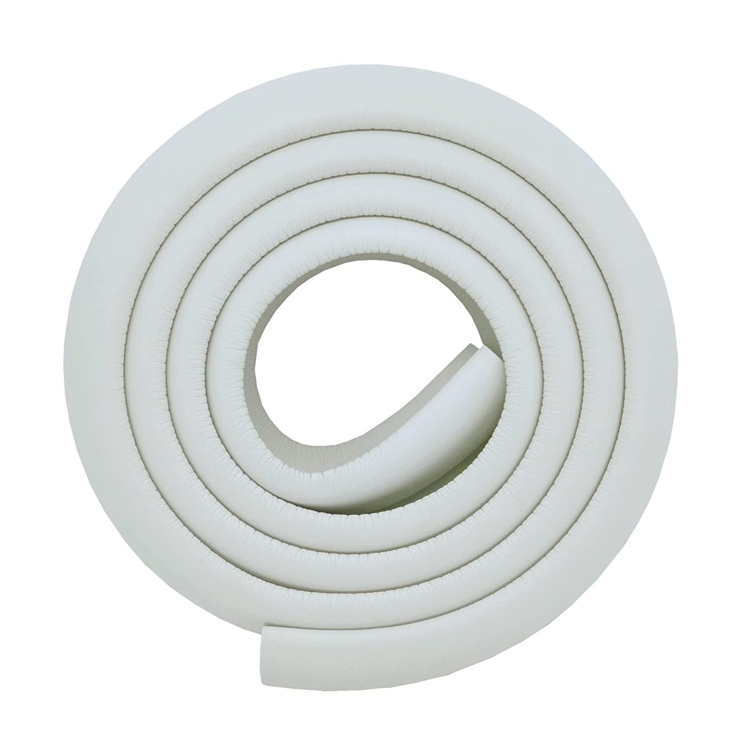 M2cbridge L Shape Extra Thick Furniture Table Edge Protectors Foam Baby Safety Bumper Guard 6.5 Ft (Off White with 4 Corners)