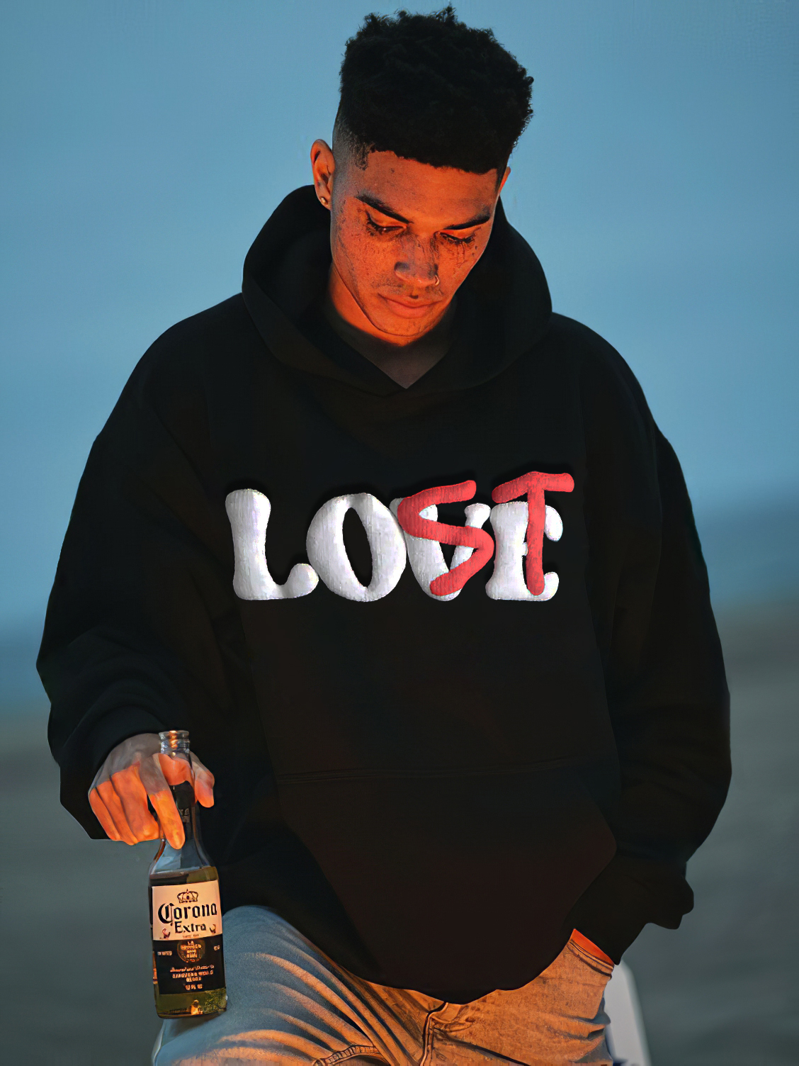 Just Restocked LOVE or LOST Puff Printing Hoodie
