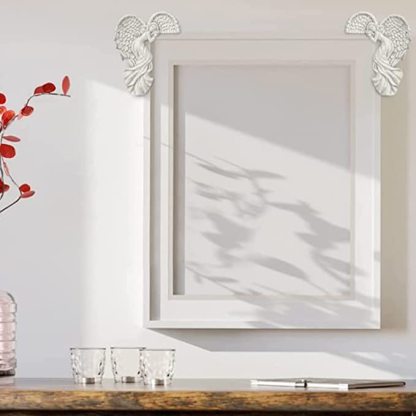 2023 New Door Frame Angel Decor Statues Ornaments with Heart-Shaped Wings Sculpture